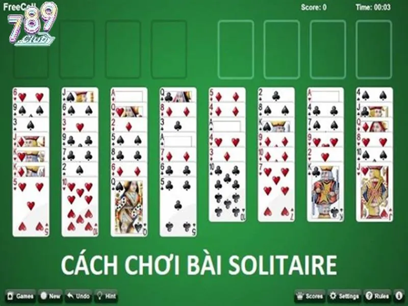 Hướng dẫn chi tiết cách chơi Solitaire 789club